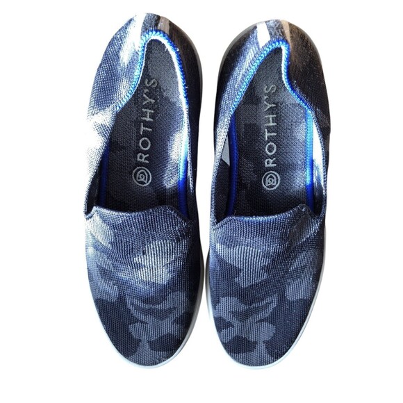 ROTHY’S The Original Slip On Sneaker Gray Camo Shoes size 7.5 - Picture 5 of 8